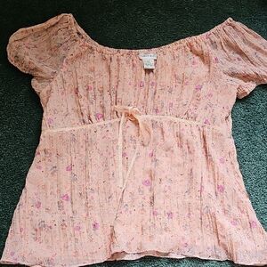 Fashion Bug Pink Floral Blouse